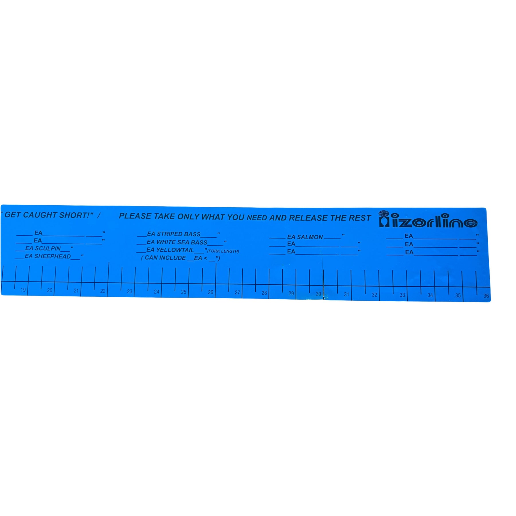 Izorline Fish Ruler Decal California