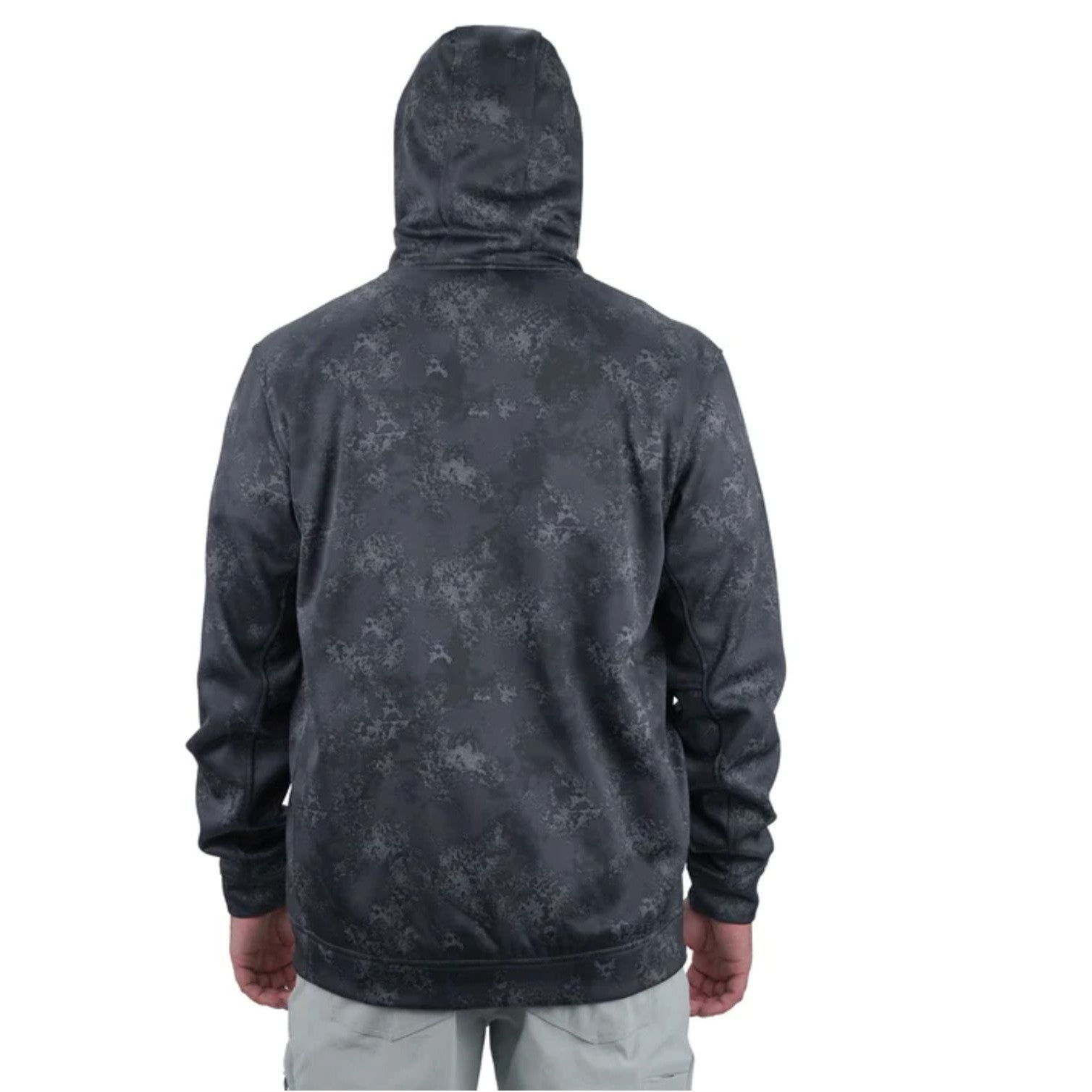 Aftco Reaper Tactical Sweatshirt Charcoal Acid Camo Back