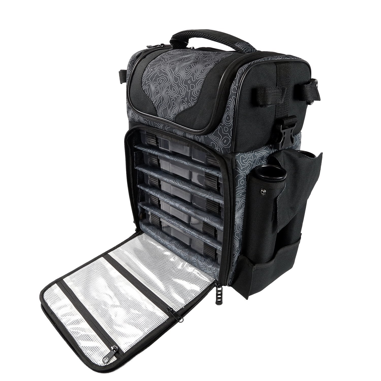 FishLab Smaller Roller Tackle Bag - open