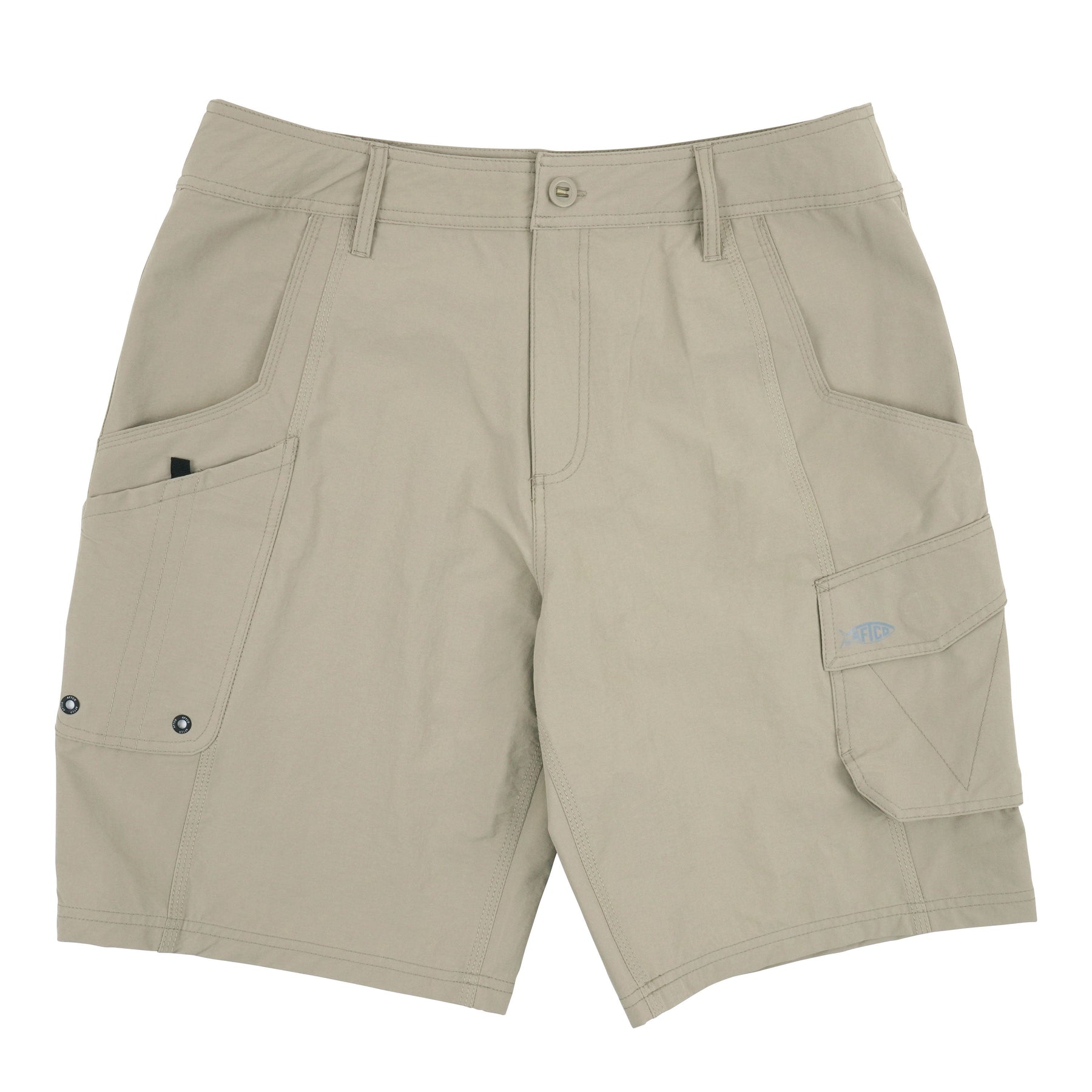 Aftco Stealth Fishing Shorts Khaki