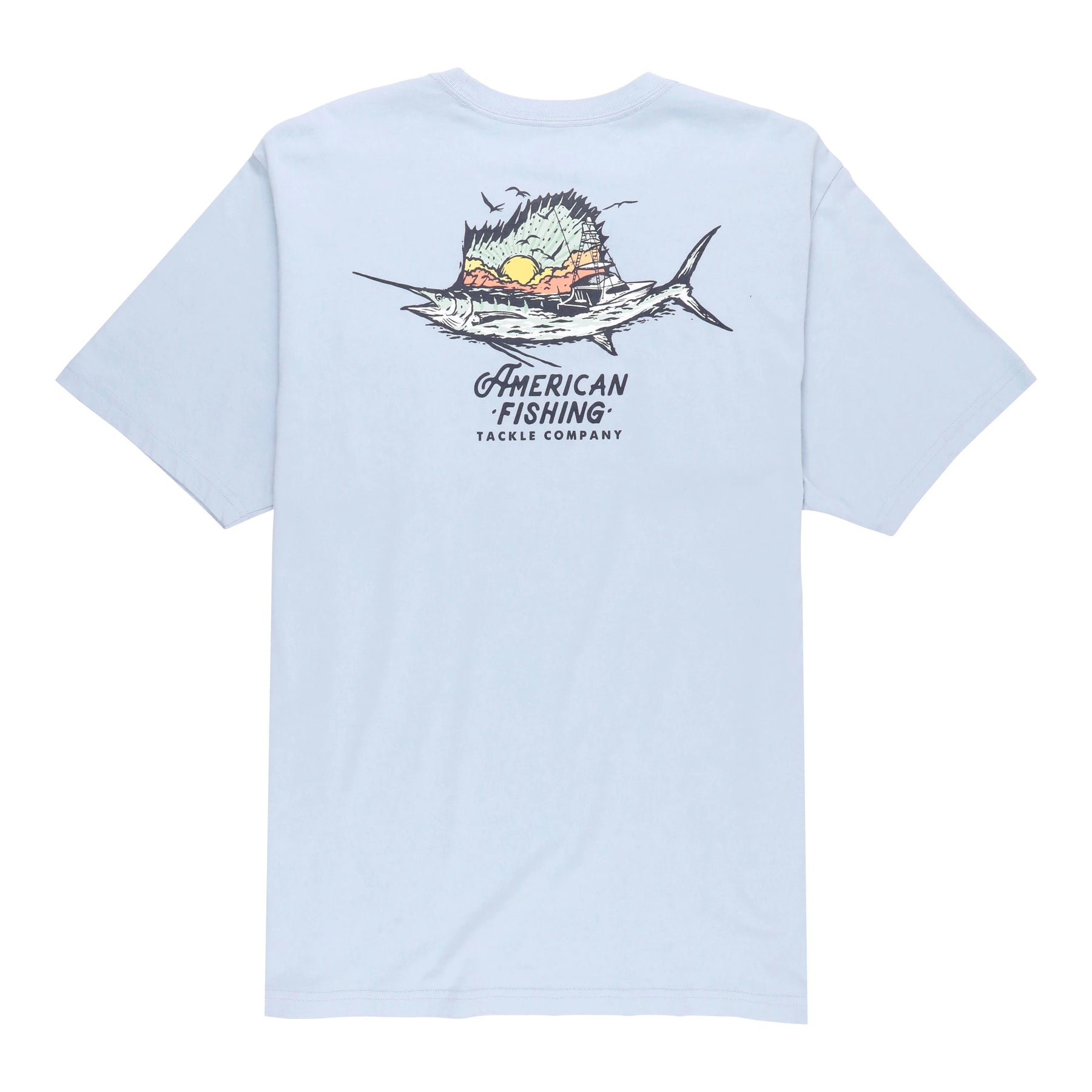 Aftco Sail Fishing Short Sleeve Tee - Pearl