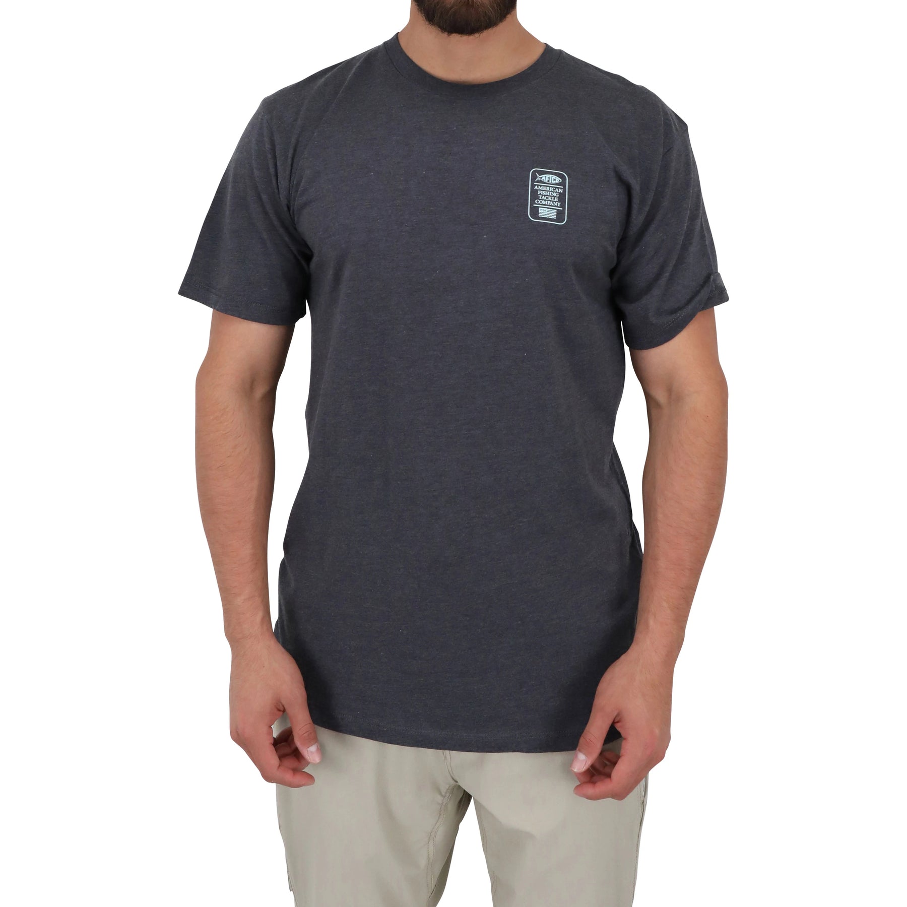 Aftco Rootbeer Short Sleeve Tee Charcoal Heather