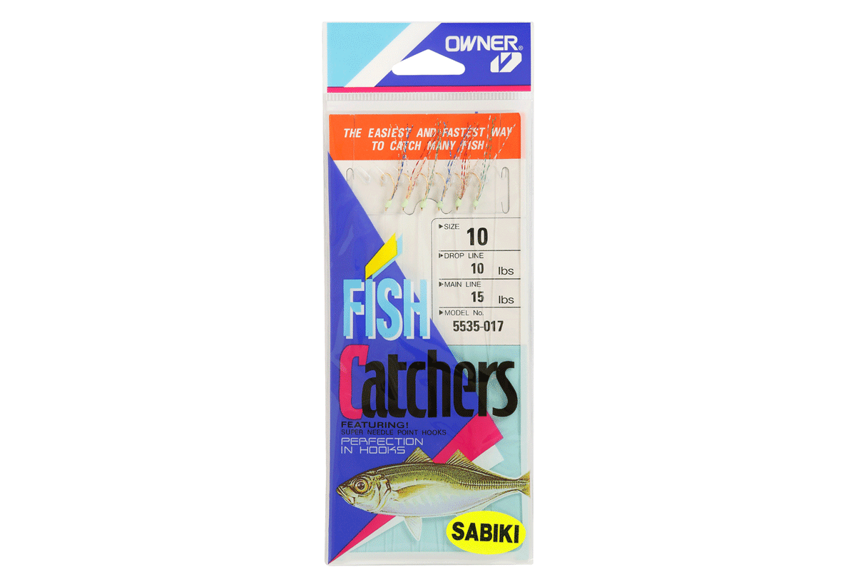 Owner Sabiki Rigs Mackerel Skin Fish Catchers 