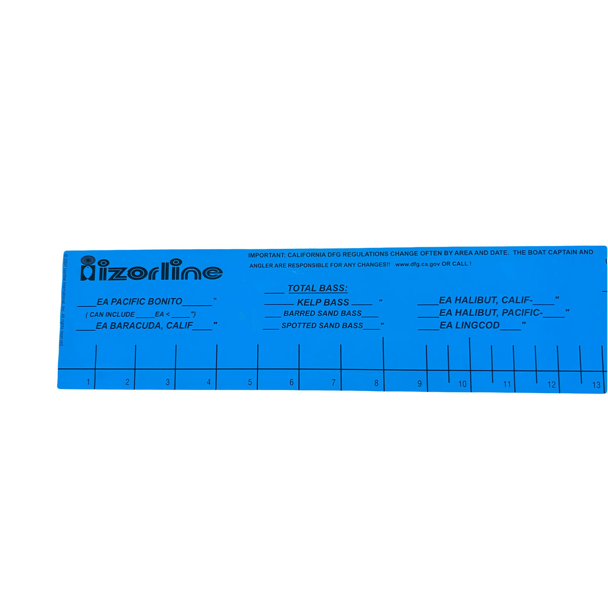 IzorlineFishMeasureDecalCaliforniaBeginning