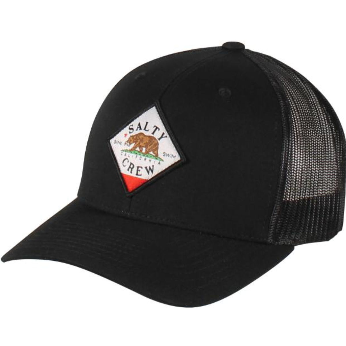 Salty Crew Tippet Cali Retro Trucker Hat - Black