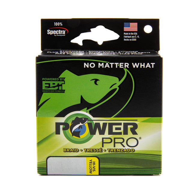 Power Pro Hi-Vis Yellow Braided Line 300yds