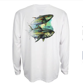 Aftco Wingman LS Performance Shirt - White
