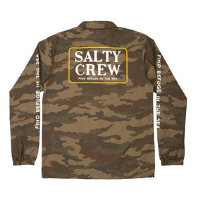 SALTY CREW DECKHAND COACHES JACKET- CAMO  -BACK