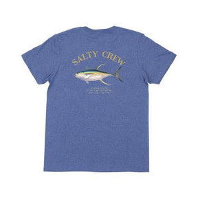 SALTY CREW AHI MOUNT BLUE HEATHER S/S STANDARD TEE