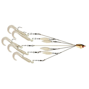 Yum 5 Wire Flash Mob Umbrella Rig Kit with Willow Blades, Jig Heads and Plastics