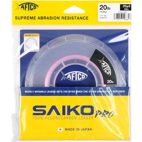 Aftco Saiko Pro Fluorocarbon Leader Line Pink