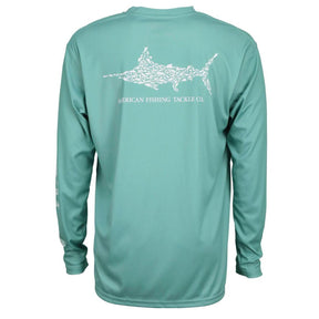 AFTCO Jigfish UV Protection Long Sleeve Fishing Shirt Back
