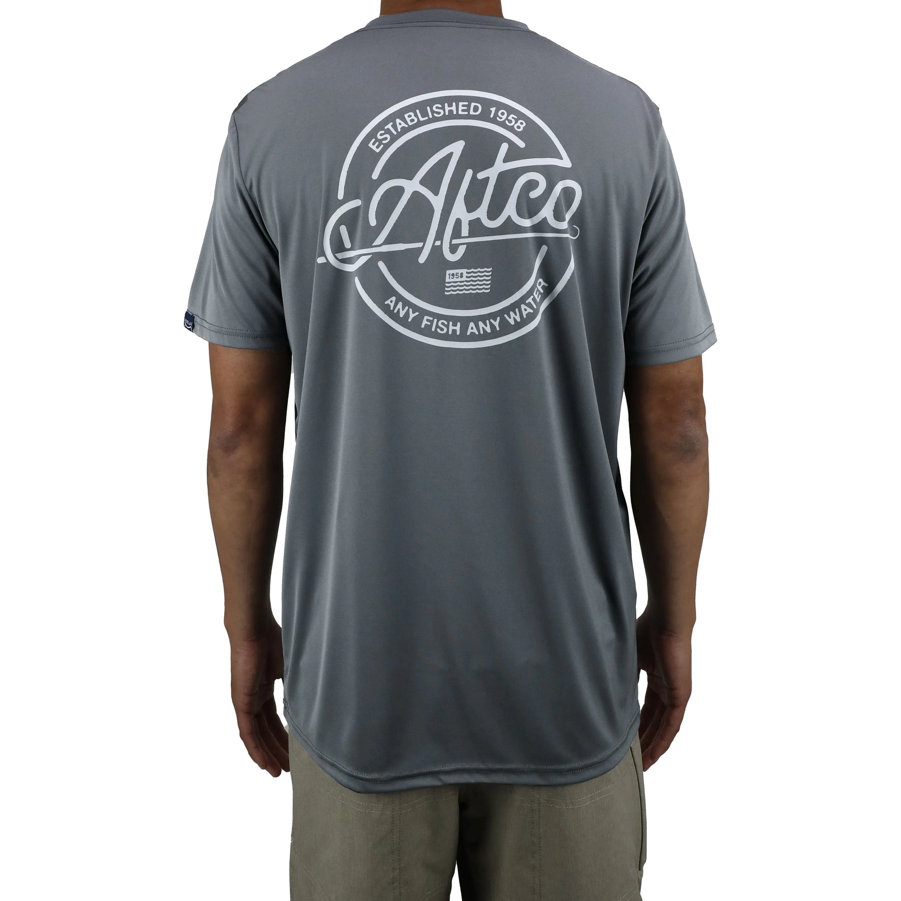 Aftco Momentum SS Performance Shirt Charcoal