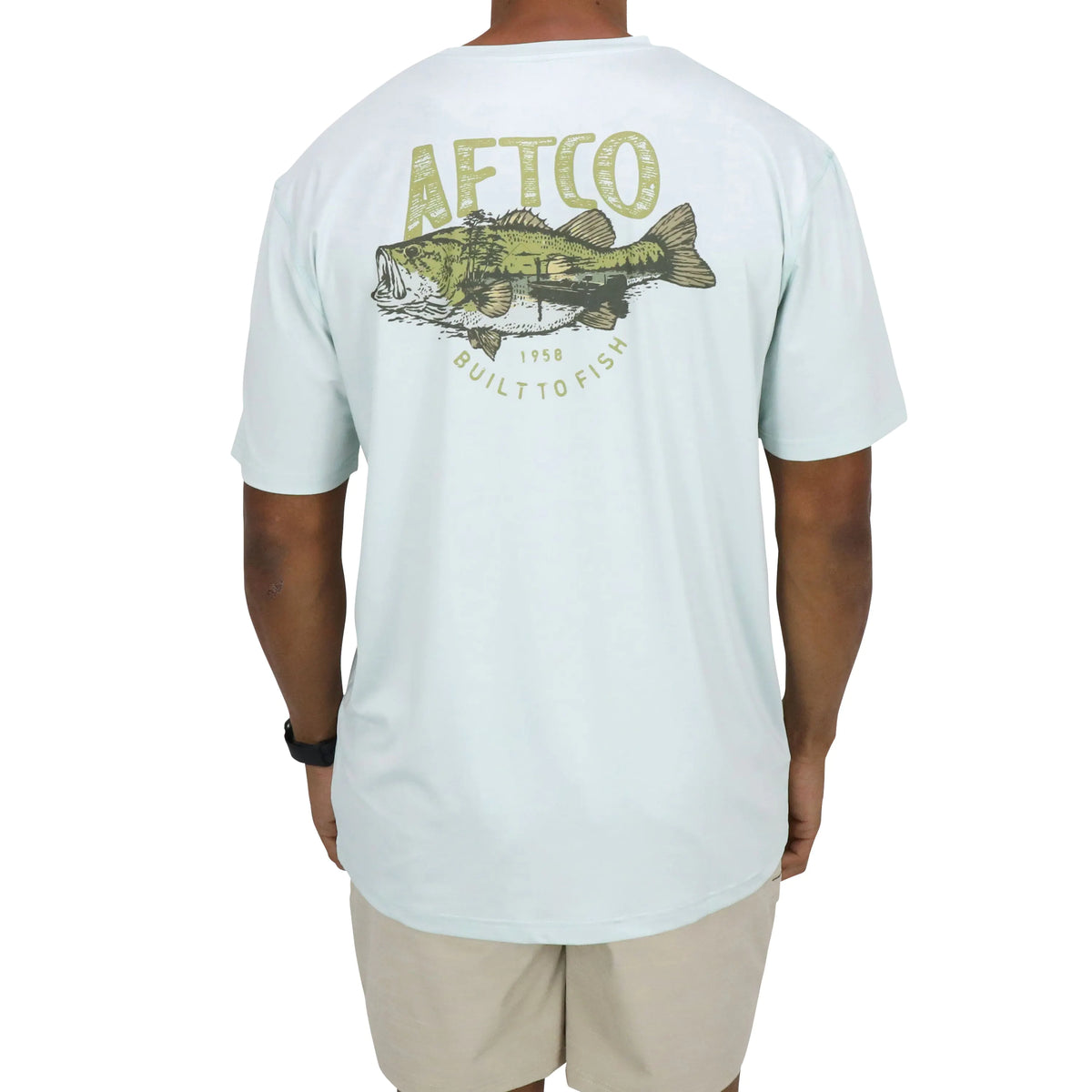 Aftco Wild Catch Short Sleeve Tee - Sprout