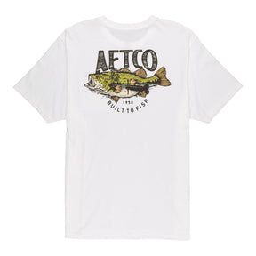 Aftco Wild Catch Short Sleeve Tee White