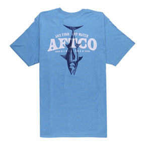 Aftco Weigh In Tuna SS T-Shirt - Azure Heather