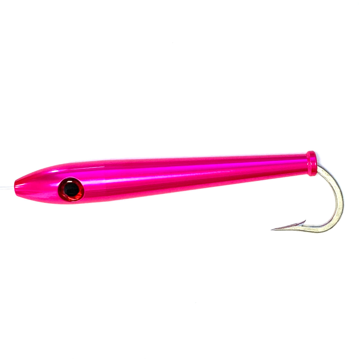 Red Eye Trolling Lures Aluminium Tuna Stick Pink