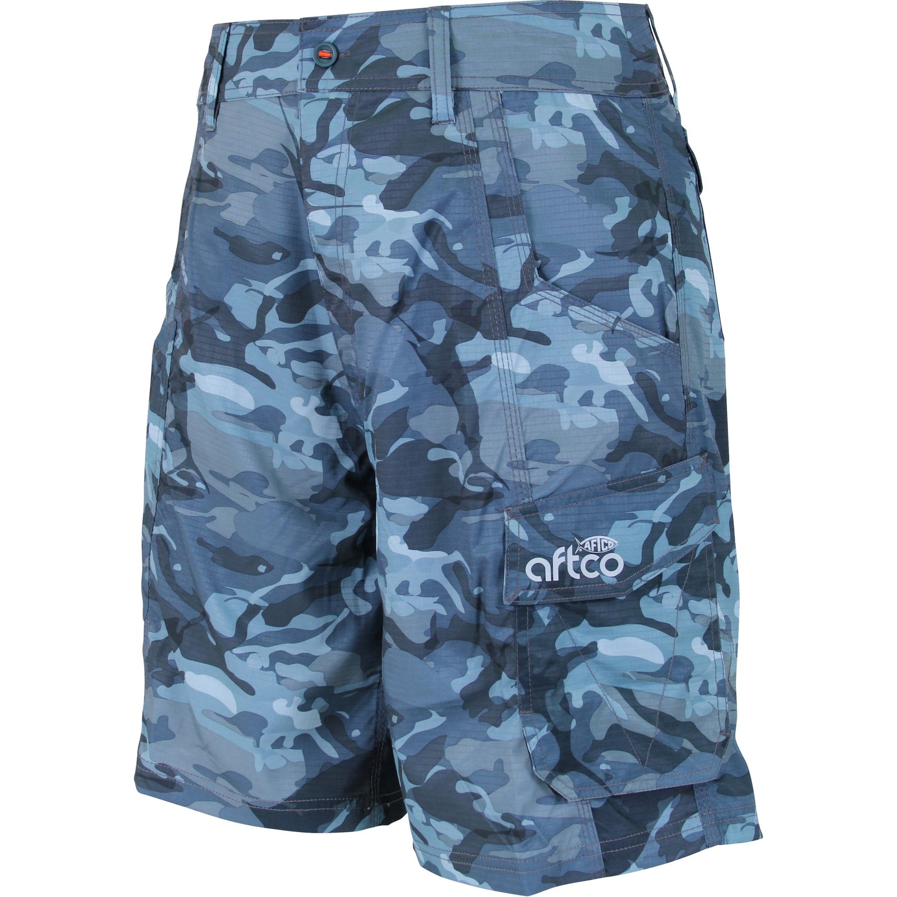 AFTCO Tactical Blue Camo Fishing Shorts 40