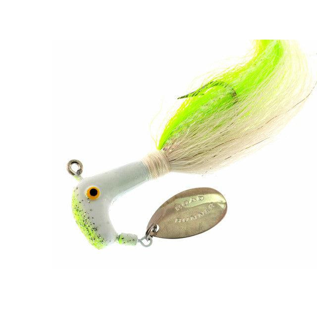 Blakemore Bucktail Road Runner - 1/2oz Chart/White - 1006-094