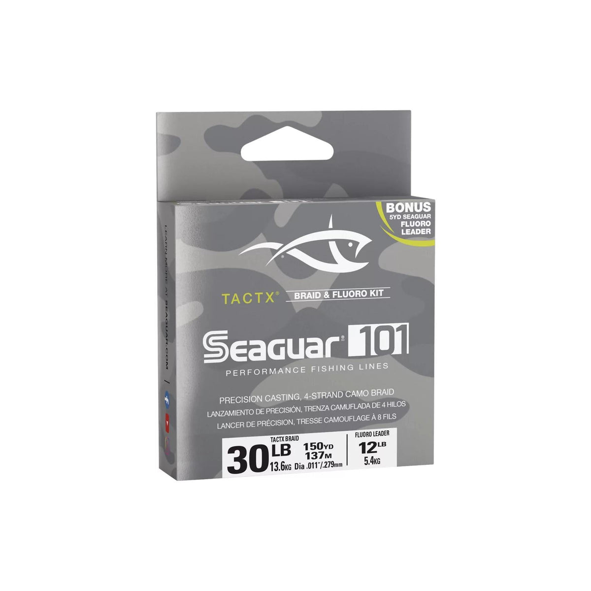 Seaguar 80TCX300 101 TactX Braid W Fluoro Leader 300 yds