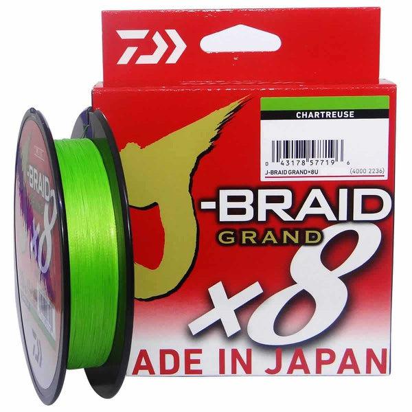 Daiwa J-Braid Grand x8 Dark Green Braided Line 65 Pound / 150 Yards