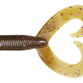 (Size: 5") Green Pumpkin w/ Purple Copper Flake